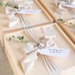 婚禮回禮篇(5) 充滿清新的感覺—淺色木製禮物盒