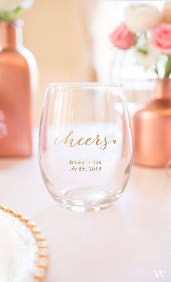 婚禮回禮篇(12) 隨心意設計︳ 個人化玻璃杯