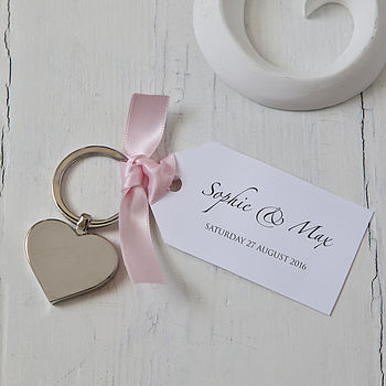 婚禮回禮篇(17) 最簡單純粹的小禮物—心型鎖匙扣